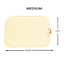 Load image into Gallery viewer, Fluffy Paws Indoor Pet Bed Warmer Electric Heated Pad with Free Cover (Dual Temperature & UL Certified), White Medium - 15.3" x 20.8"