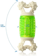 Load image into Gallery viewer, Fluffy Paws Dog Toy, 5.6" Durable Squeaky Bone-Shaped Puppy Toy, Rubber Dental Chew Toy for Small and Medium Dog Puppy