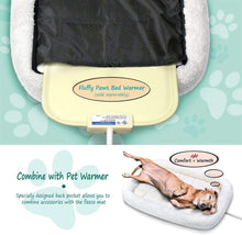 Load image into Gallery viewer, Fluffy Paws Foldable Soft Fleece Pet Crate Mat Bed with Accessories Pocket for Crates, Pet Carriers - for Dogs & Cats, Machine Washable, Anti-Skid Bottom - Small 23” x 18” x 3”
