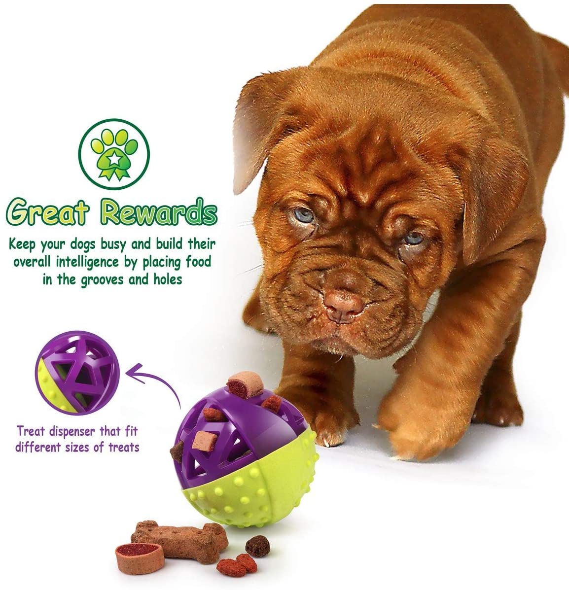 Dog Balls Treat Dispensing Dog Toys - Pet Clever