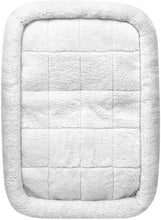 Load image into Gallery viewer, Fluffy Paws Foldable Soft Fleece Pet Crate Mat Bed with Accessories Pocket for Crates, Pet Carriers - for Dogs & Cats, Machine Washable, Anti-Skid Bottom - Small 23” x 18” x 3”