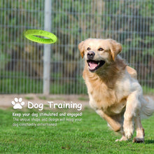 Load image into Gallery viewer, Fluffy Paws Dog Chewing Ring, 7" Soft Rubber Ring Dental Chewing Teething Biting Chasing Training Toy for Small and Medium Dog Puppy, Green