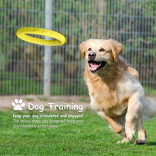 Load image into Gallery viewer, Fluffy Paws Dog Chewing Ring, 10" Soft Rubber Ring Dental Chewing Teething Biting Chasing Training Toy for Small and Medium Dog Puppy, Yellow