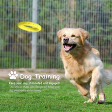 Load image into Gallery viewer, Fluffy Paws Dog Chewing Ring, 7" Soft Rubber Ring Dental Chewing Teething Biting Chasing Training Toy for Small and Medium Dog Puppy, Yellow