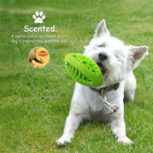 Load image into Gallery viewer, Fluffy Paws Dog Treat Ball, Soft Rubber Dog Toy Chewing Feed Ball (Dental Treat & Bite Resistant) Durable Non-Toxic Teething, IQ Training & Playing for Small and Medium Dog Puppy, Green