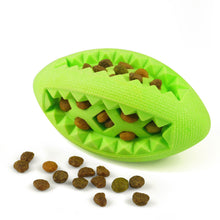 Load image into Gallery viewer, Fluffy Paws Dog Treat Ball, Soft Rubber Dog Toy Chewing Feed Ball (Dental Treat & Bite Resistant) Durable Non-Toxic Teething, IQ Training & Playing for Small and Medium Dog Puppy, Green