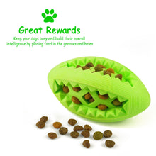 Load image into Gallery viewer, Fluffy Paws Dog Treat Ball, Soft Rubber Dog Toy Chewing Feed Ball (Dental Treat & Bite Resistant) Durable Non-Toxic Teething, IQ Training & Playing for Small and Medium Dog Puppy, Green