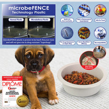 Load image into Gallery viewer, Fluffy Paws Pet Food Water Feeding Bowl with microbeFENCE Technology, Super Durable & Large Capacity for Small Medium & Large Dogs Cats, FDA Approved BPA Free Food Safety & Dishwasher Safe