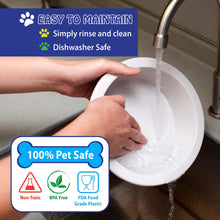 Load image into Gallery viewer, Fluffy Paws Pet Food Water Feeding Bowl with microbeFENCE Technology, Super Durable & Large Capacity for Small Medium & Large Dogs Cats, FDA Approved BPA Free Food Safety & Dishwasher Safe