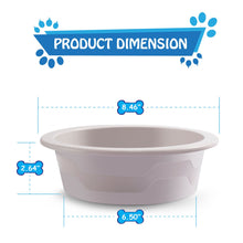 Load image into Gallery viewer, Fluffy Paws Pet Food Water Feeding Bowl with microbeFENCE Technology, Super Durable & Large Capacity for Small Medium & Large Dogs Cats, FDA Approved BPA Free Food Safety & Dishwasher Safe