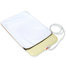 Load image into Gallery viewer, Fluffy Paws Indoor Pet Bed Warmer Electric Heated Pad with Free Cover (Dual Temperature & UL Certified), White Medium - 15.3" x 20.8"