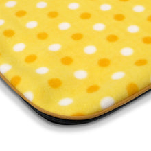 Load image into Gallery viewer, Fluffy Paws Indoor Pet Bed Warmer Electric Heated Pad with Free Cover (Dual Temperature & UL Certified), Yellow Dot Large - 20.9" x 28.4"