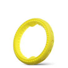 Load image into Gallery viewer, Fluffy Paws Dog Chewing Ring, 7" Soft Rubber Ring Dental Chewing Teething Biting Chasing Training Toy for Small and Medium Dog Puppy, Yellow