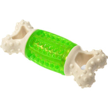 Load image into Gallery viewer, Fluffy Paws Dog Toy, 5.6" Durable Squeaky Bone-Shaped Puppy Toy, Rubber Dental Chew Toy for Small and Medium Dog Puppy