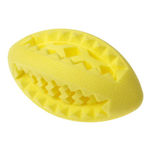 Load image into Gallery viewer, Fluffy Paws Dog Treat Ball, Soft Rubber Dog Toy Chewing Feed Ball (Dental Treat & Bite Resistant) Durable Non-Toxic Teething, IQ Training & Playing, for Small and Medium Dog Puppy, Yellow