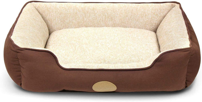 Fluffy Paws Pet Lounger Pet Bed Premium Bedding with Super Soft Padding and Anti-Skid Bottom for Dogs & Cats [Lightweight, Self-Warming], Brown - Large 31