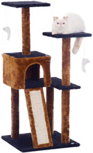 Load image into Gallery viewer, Fluffy Paws Cat Tree Condo Tower with Scratching Posts, Kitten Perch Furniture Play House, Durable Sisal Wrapped, with Mouse Moving Cat Toy, Climbing Platform Playground for Cat [ 44 x 22 x 22] Brown
