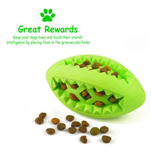Load image into Gallery viewer, Fluffy Paws Dog Treat Ball, Soft Rubber Dog Toy Chewing Feed Ball (Dental Treat &amp; Bite Resistant) Durable Non-Toxic Teething, IQ Training &amp; Playing for Small and Medium Dog Puppy, Green
