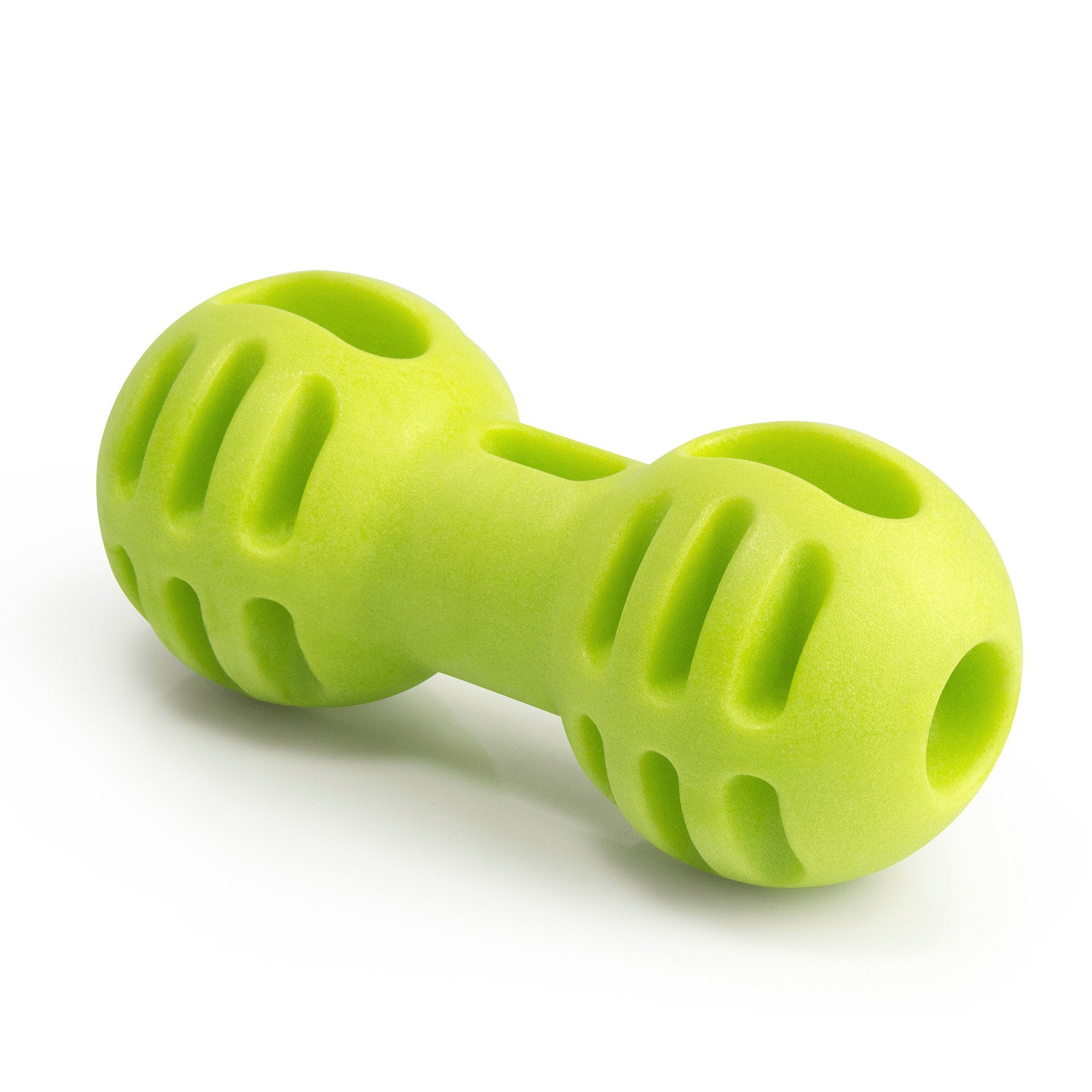 Fluffy Paws Dog Treat Chew Toy, Dumbbell Shaped Rubber Pet Toy Feed Bo –  HurriK9